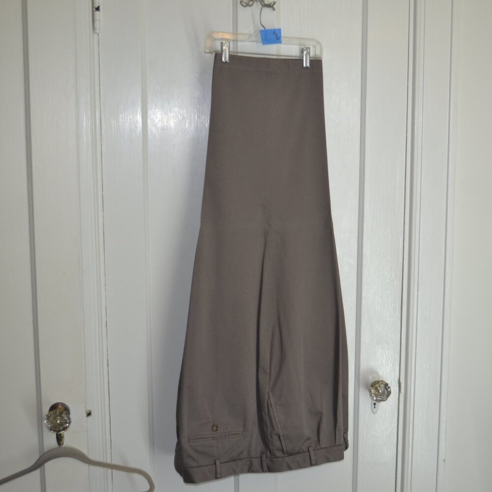 Paul Fredrick Men's Slacks - Size 52, Classic Fit, Taupe/Greige
